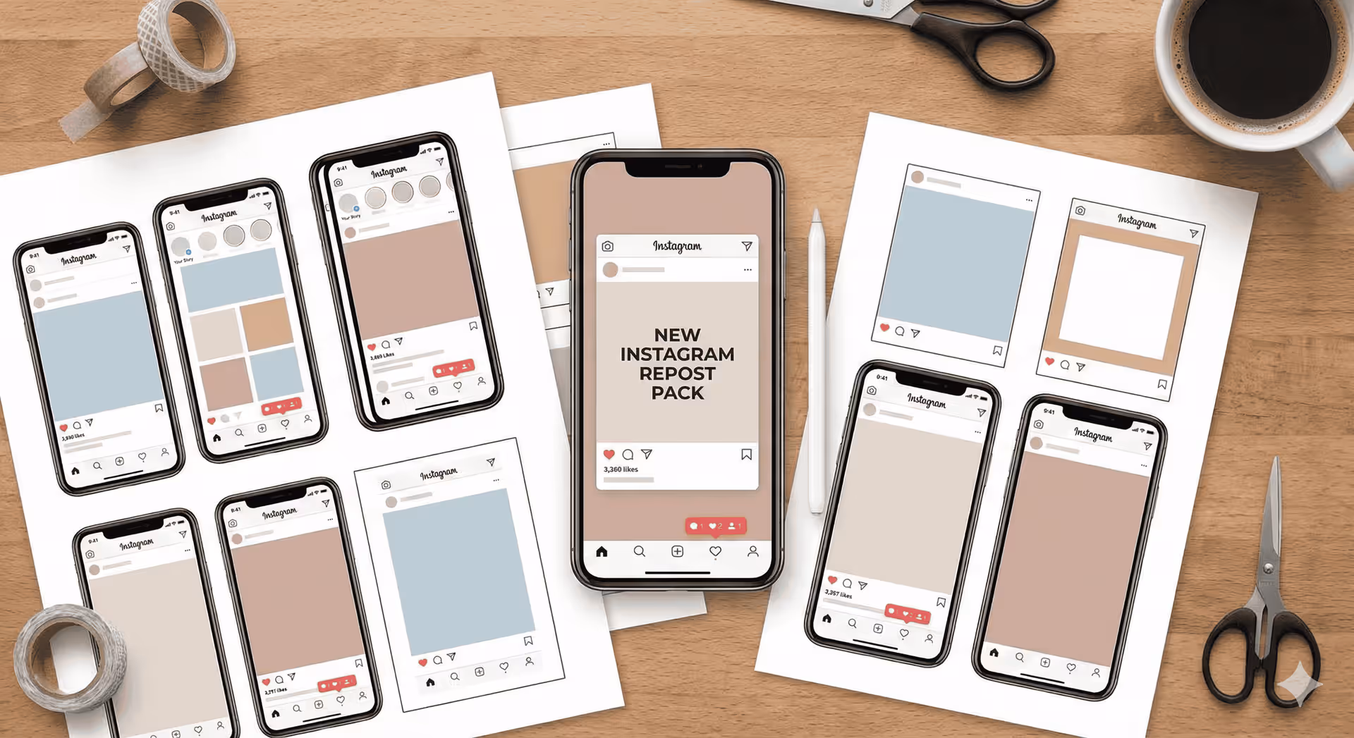 Pacote Molduras Repost